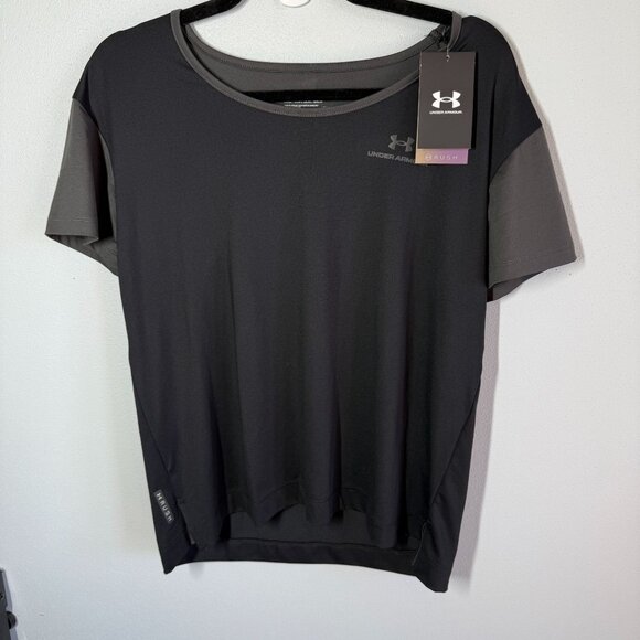 NWT Under Armour Womens HeatGear Compression Short Sleeve T-Shirt Small Loose - Picture 1 of 12